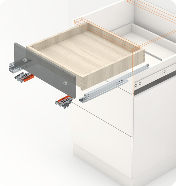 TANDEM BLUMOTION 270 мм, боковина 11-16 мм