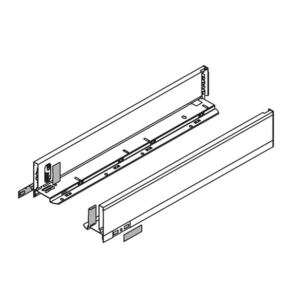 Царга LEGRABOX M 90.5х500 мм L+R Терра черный