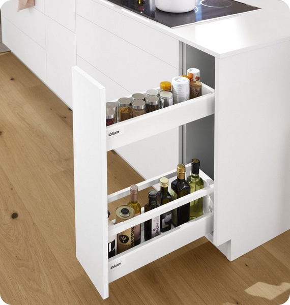 TANDEMBOX antaro M + D, длина 450 мм, ширина до 250 мм, белый шёлк