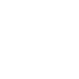 White chat bubble icon with a notification dot in the upper right corner on a black background.