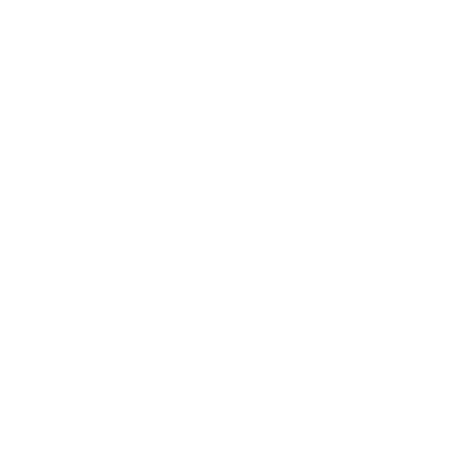 White speech bubble icon with a circle above the top right corner on black background.