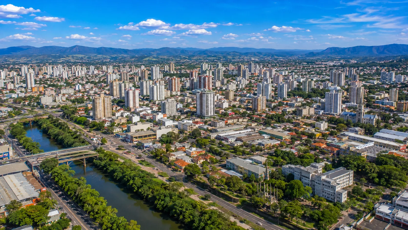Vista da cidade de São Leopoldo, RS