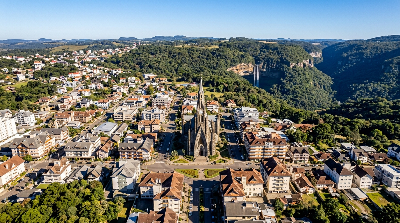 Vista de Canela, RS