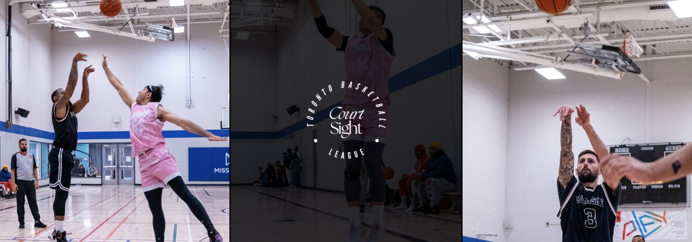 People playing basketball