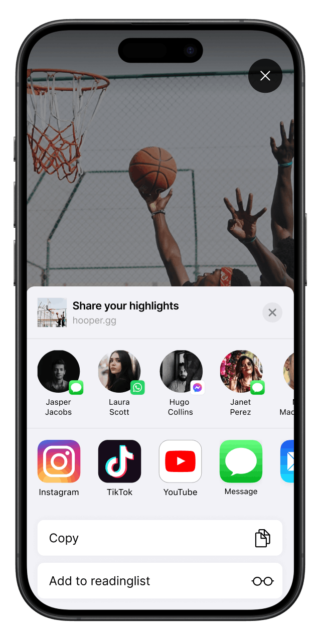 Mobile screen showing Hooper Group profile