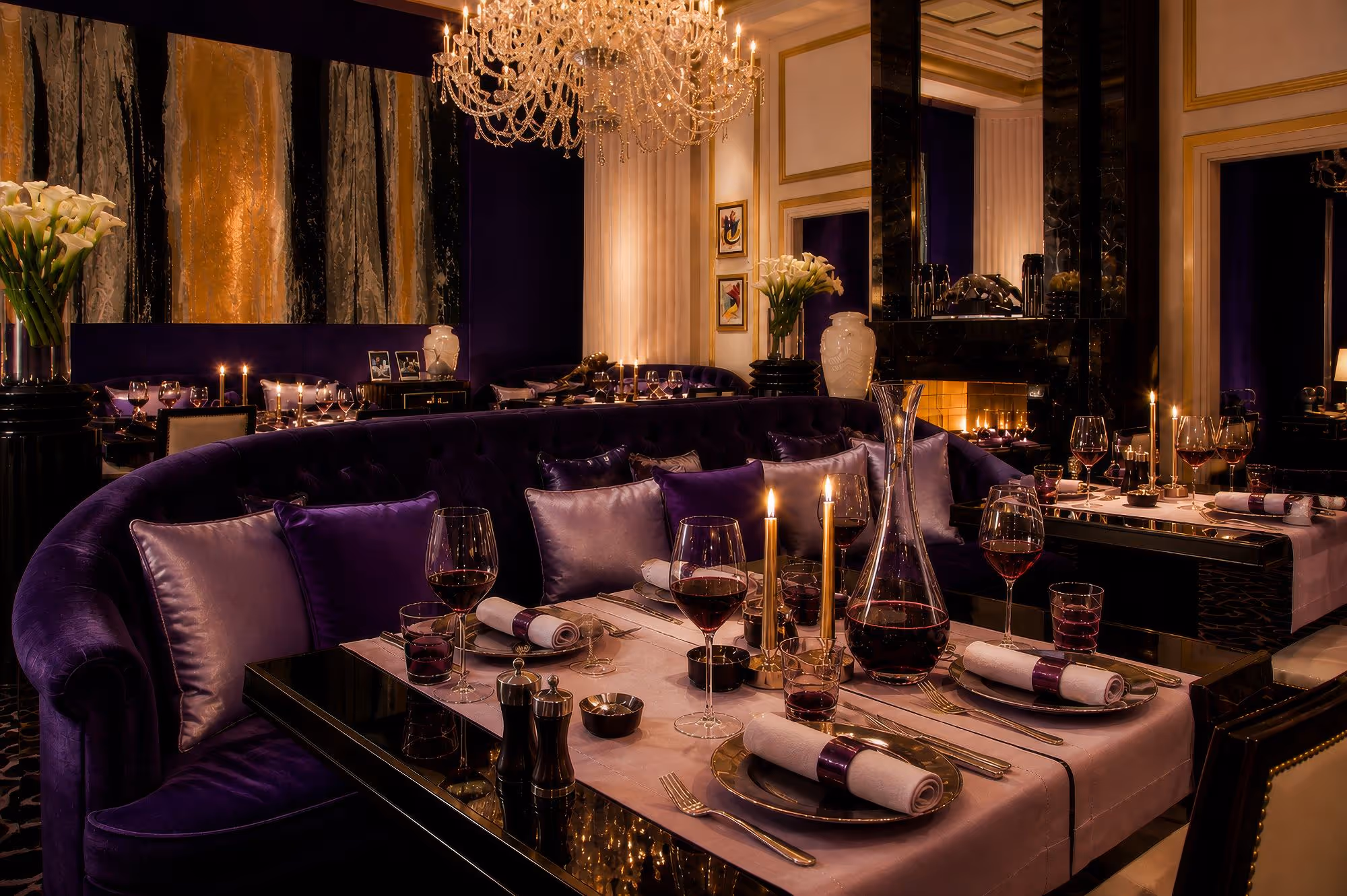 Joël Robuchon restaurant interior in las vegas