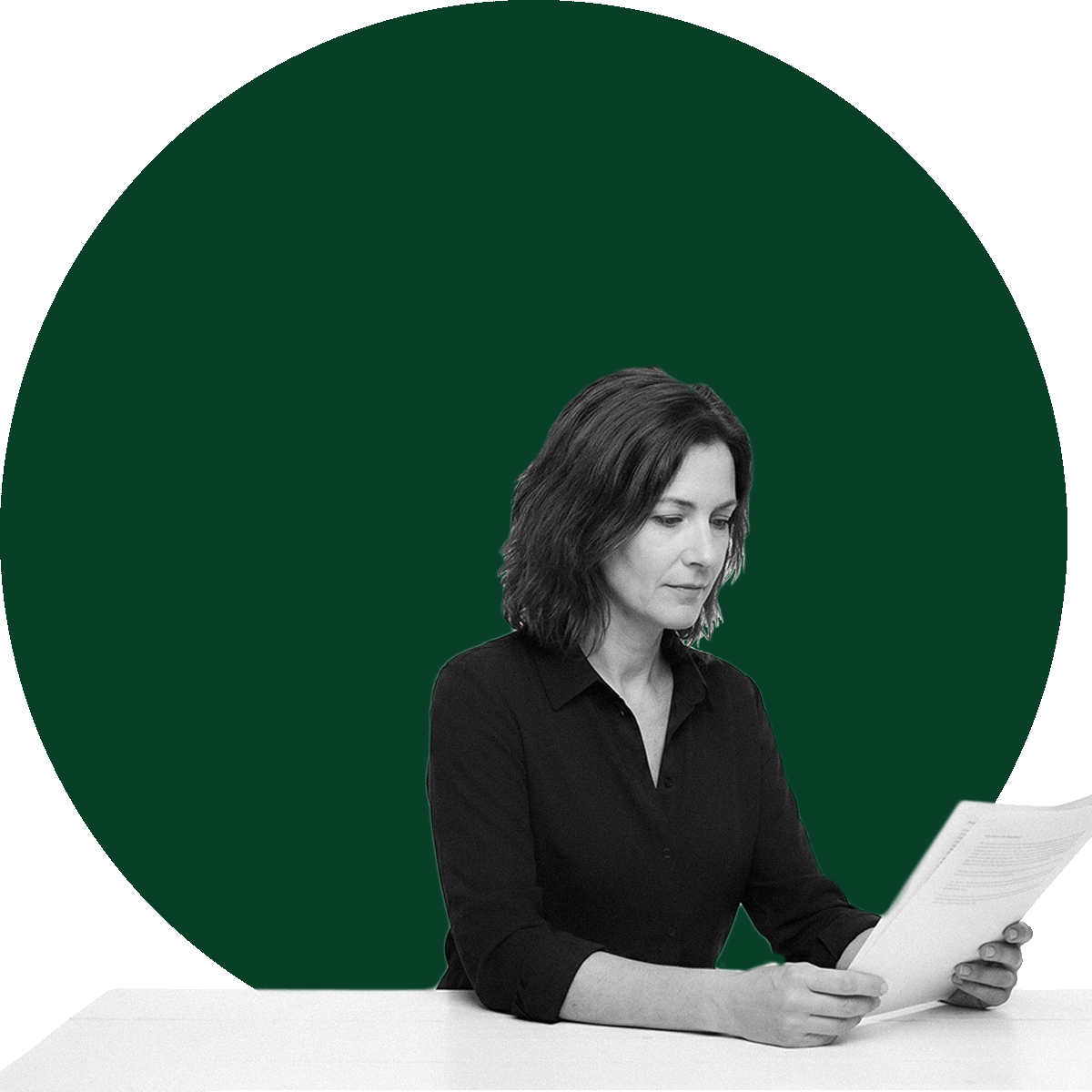 post-acute owner operator reading documents