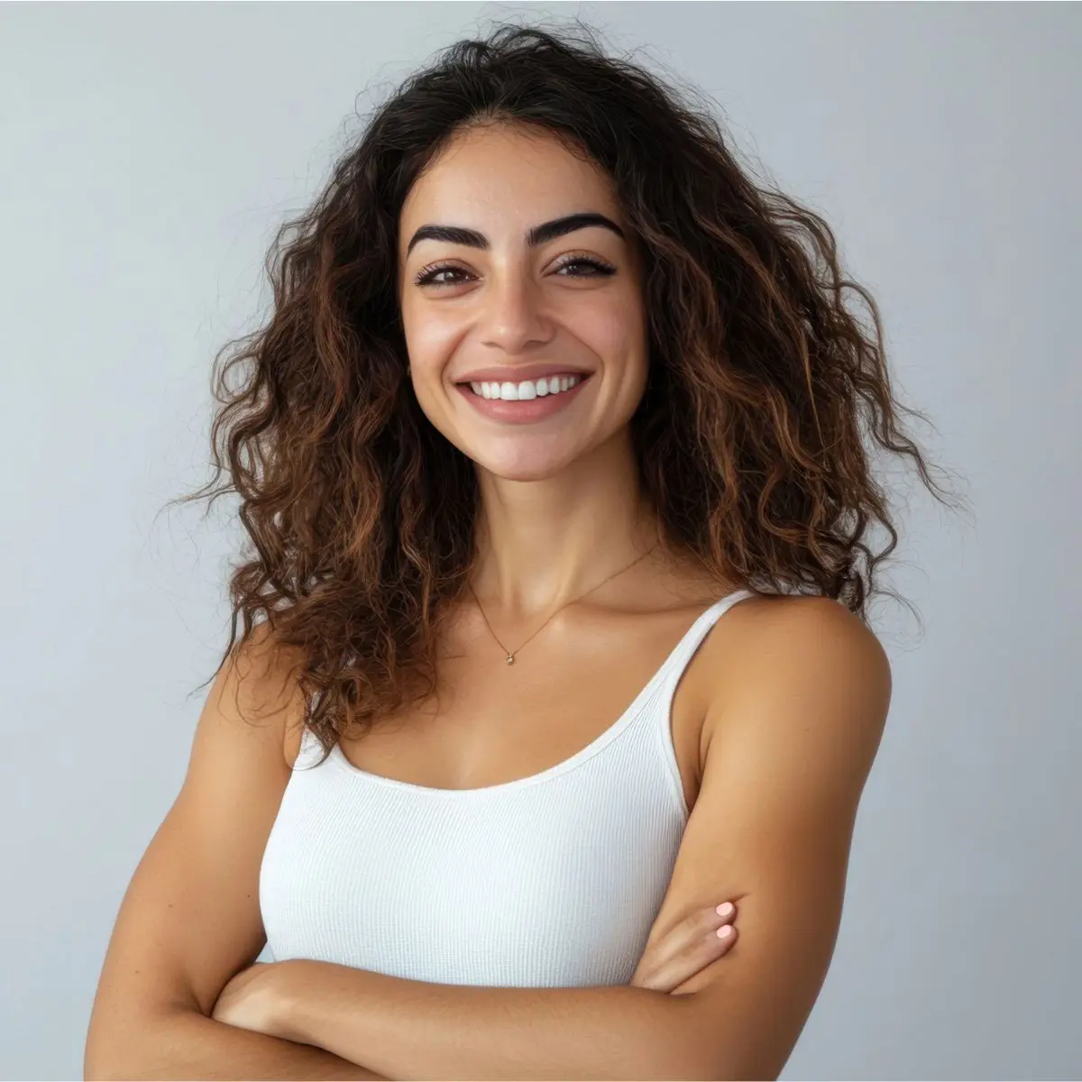 woman smiling