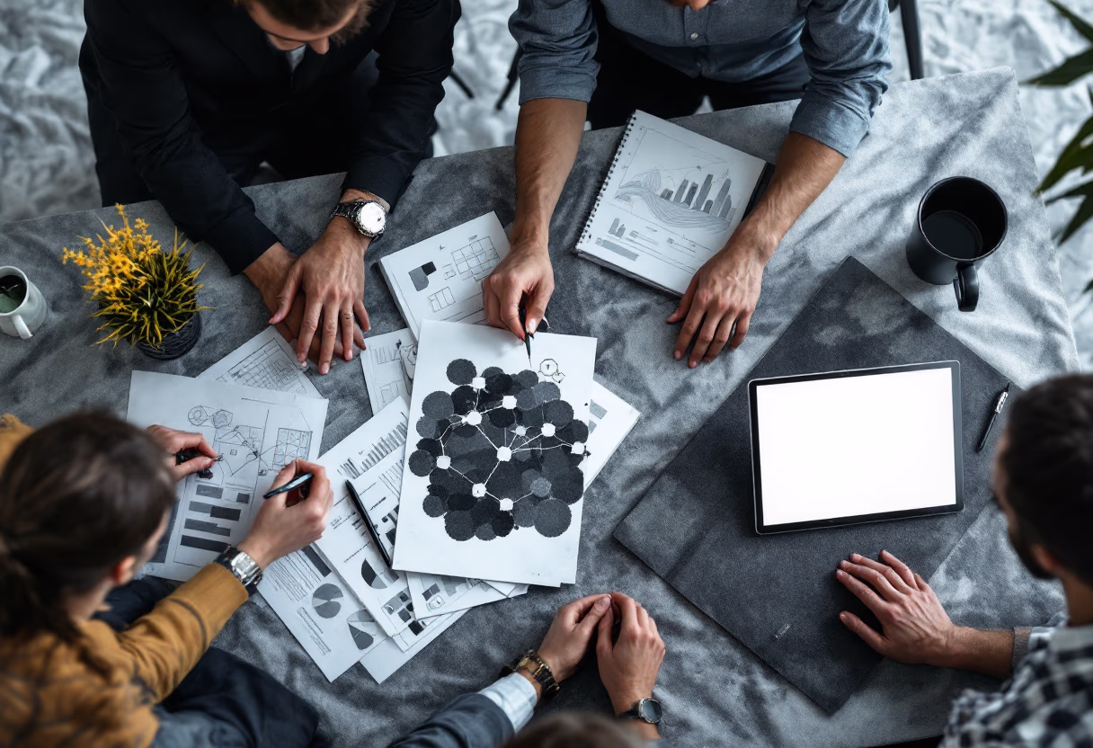 image of a brainstorming session (for a consulting firm)