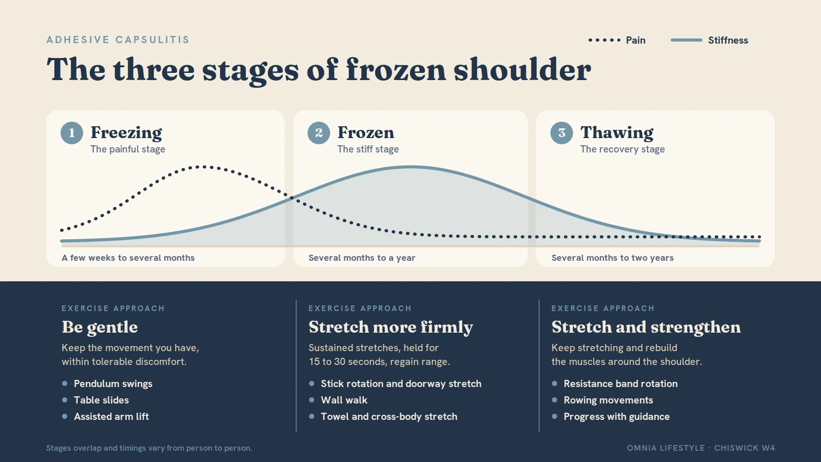 Frozen Shoulder Exercises: What Helps at Each Stage