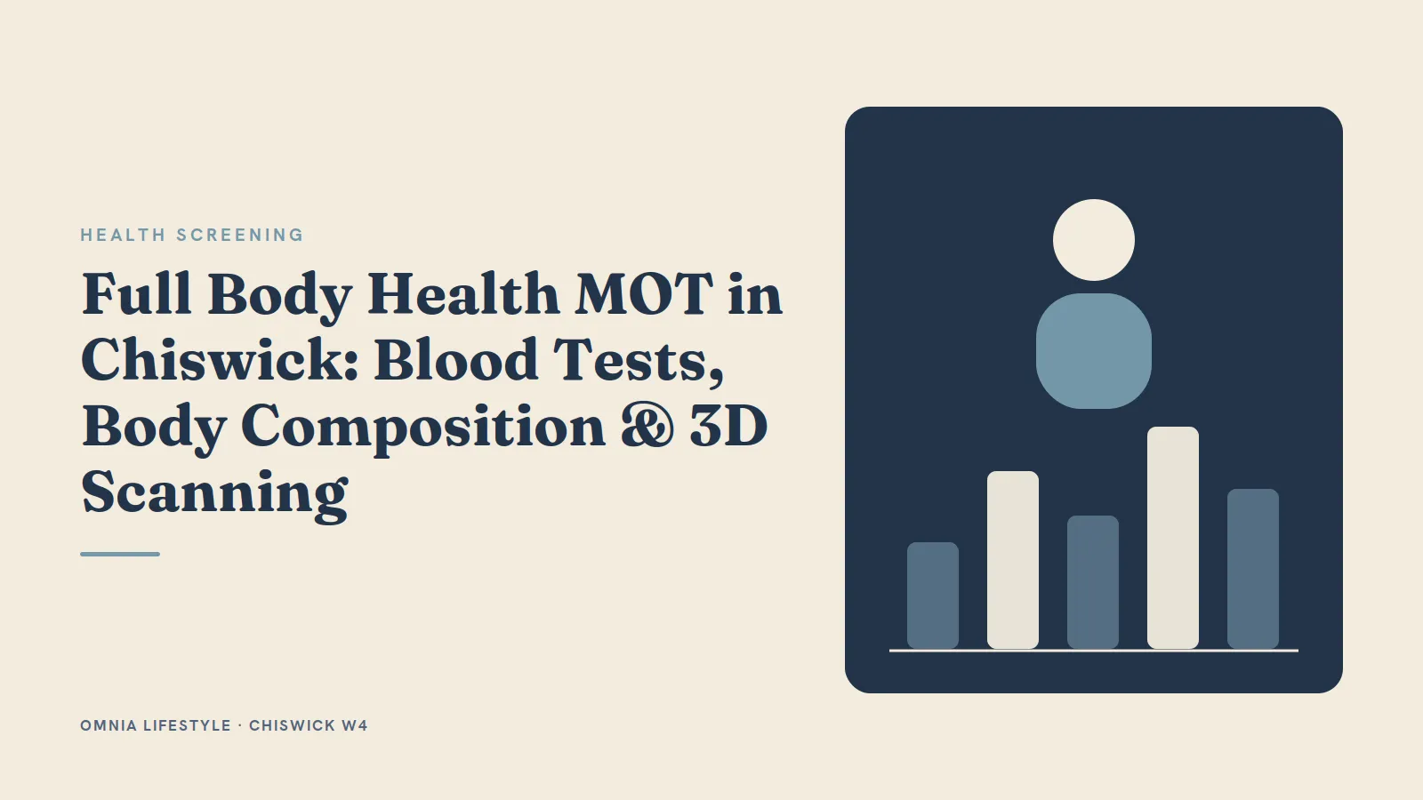 Full Body Health MOT in Chiswick: Blood Tests, Body Composition & 3D Scanning