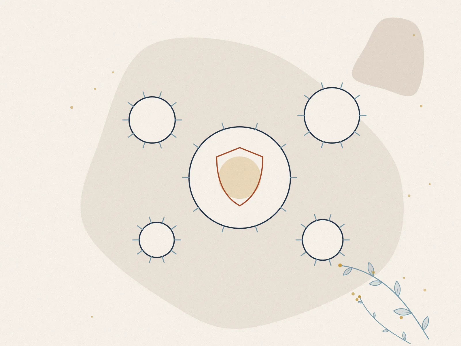 Illustration of immunity enhancement, treated at Omnia Lifestyle clinic in Chiswick, West London