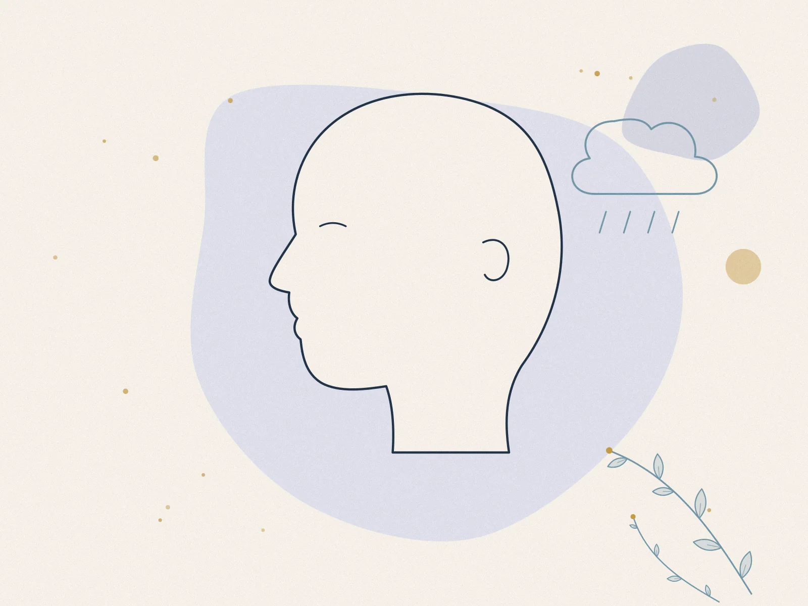 Illustration of depression support, treated at Omnia Lifestyle clinic in Chiswick, West London