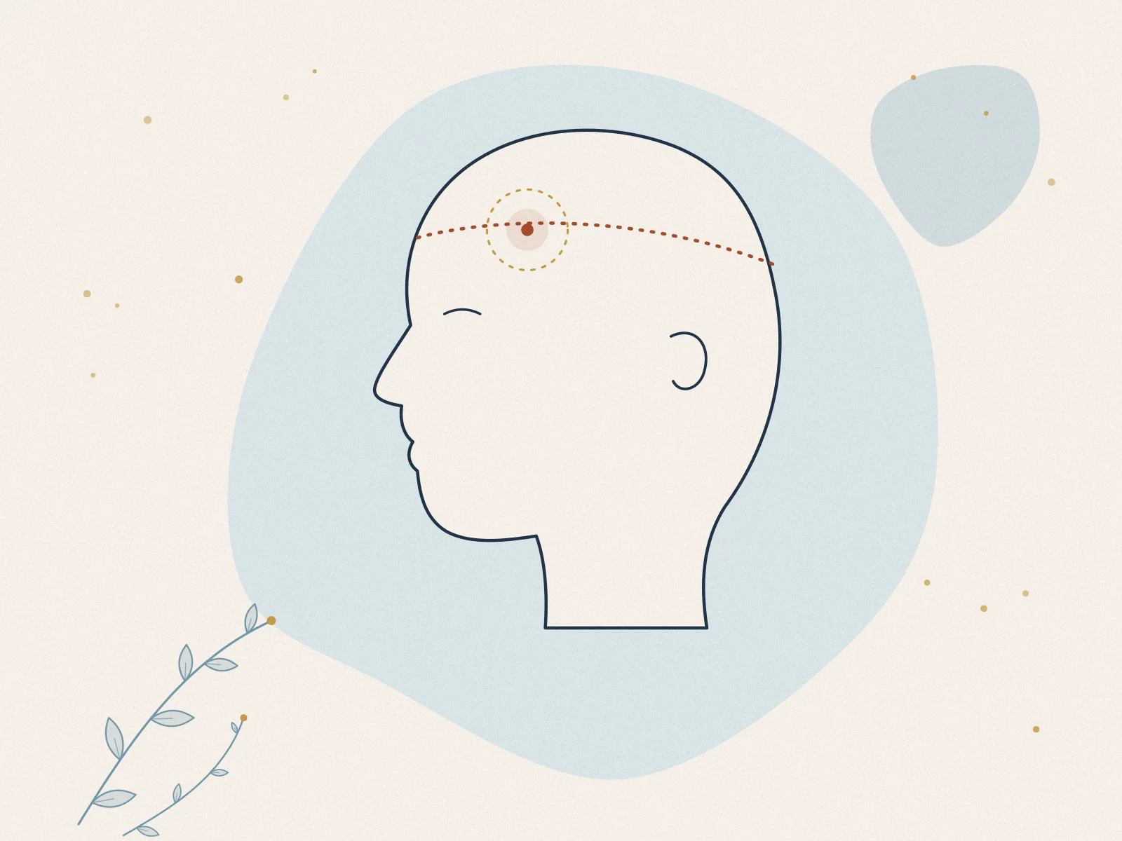 Illustration of headaches & migraines, treated at Omnia Lifestyle clinic in Chiswick, West London