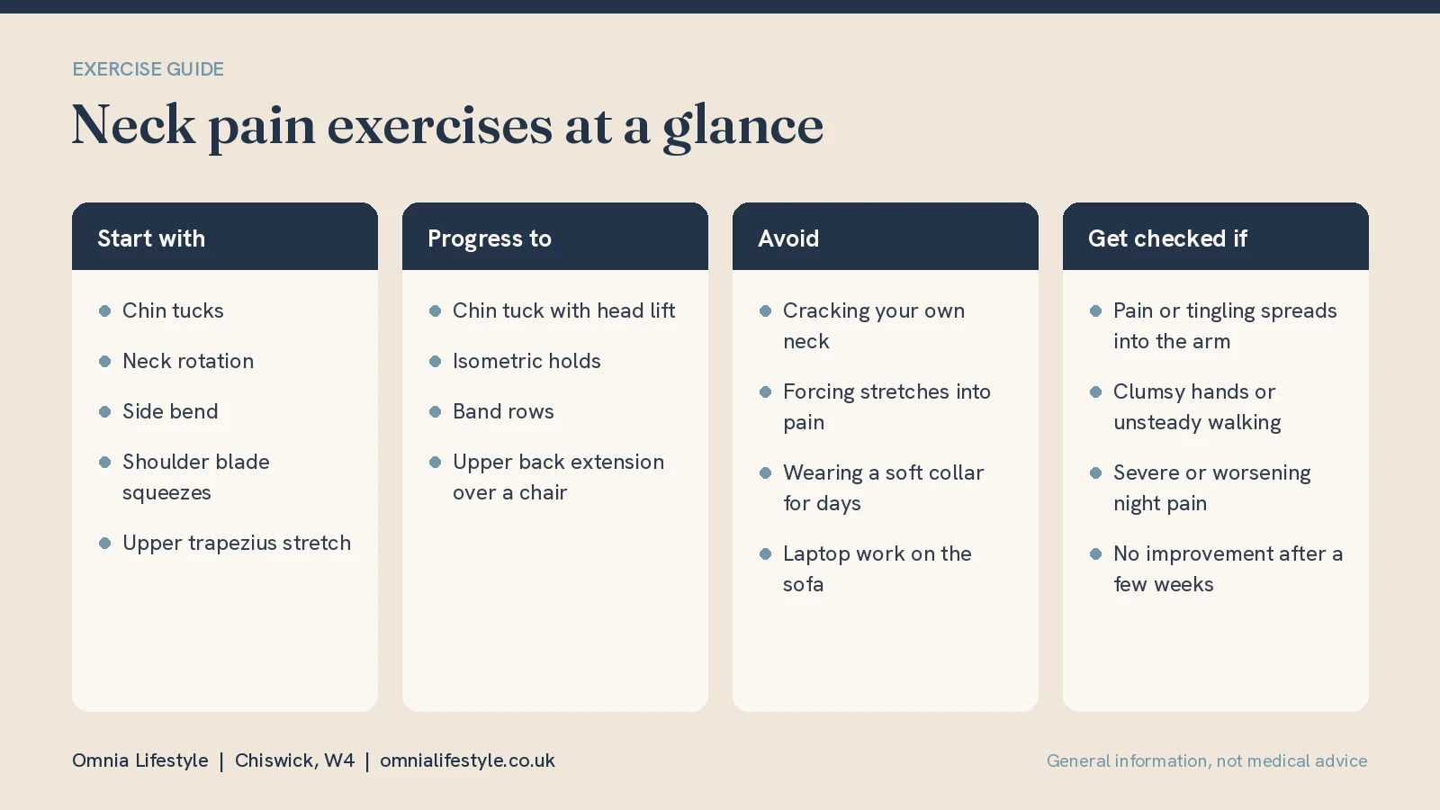 Neck Pain Exercises: What Helps and What to Avoid