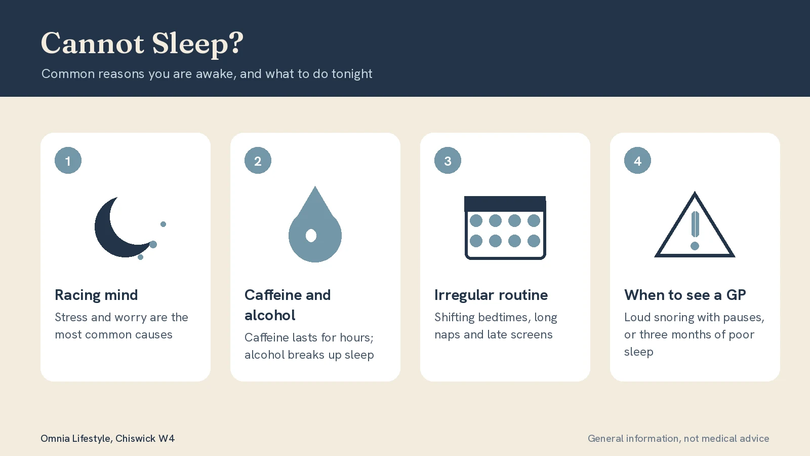 Cannot Sleep? Common Causes and What to Do Tonight