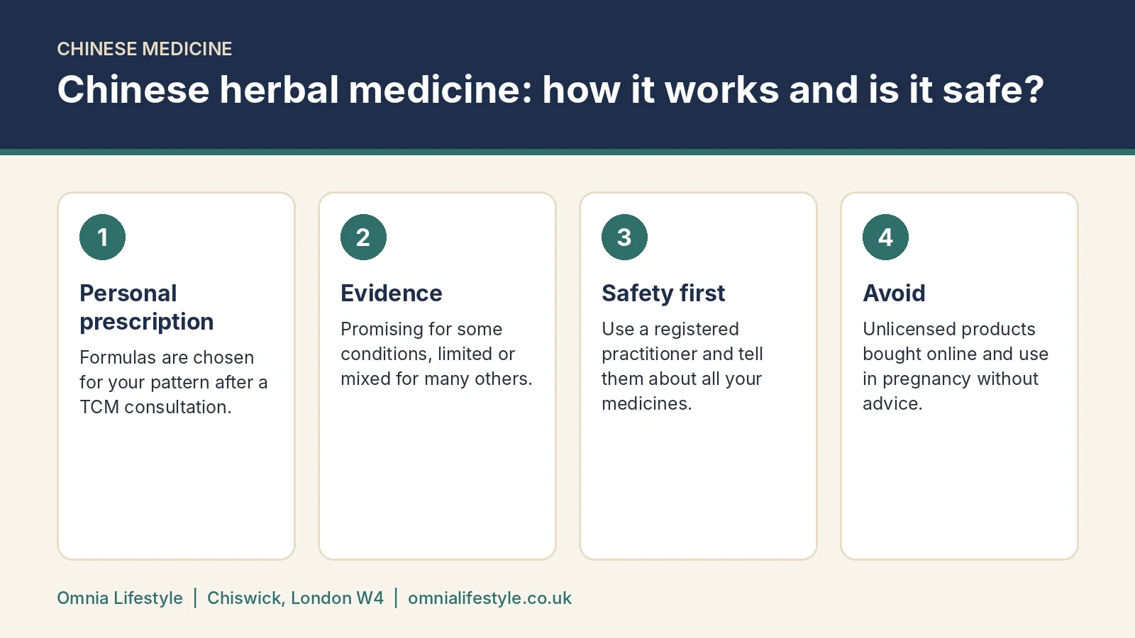 Chinese herbal medicine: how it works and is it safe