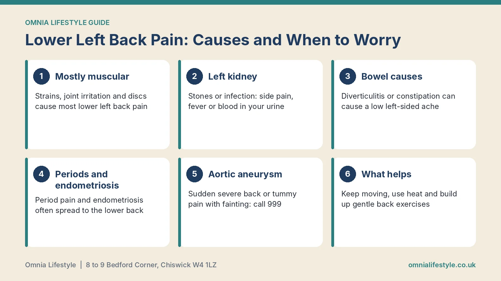 Lower Left Back Pain: Causes and When to Worry