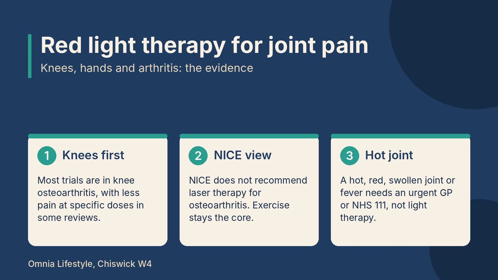 Red light therapy for joint pain: knees, hands and the evidence