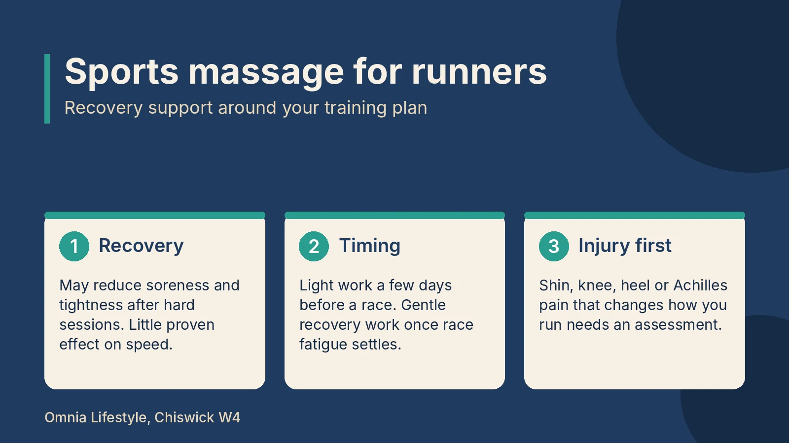 Sports massage for runners guide