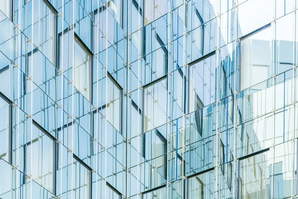 Glass office building