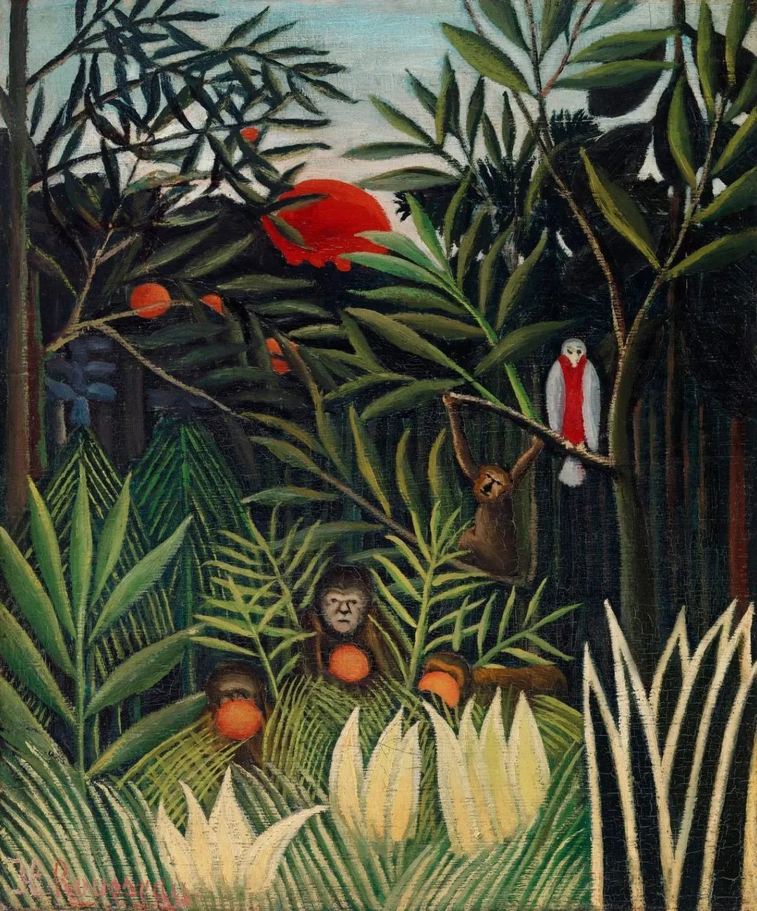 Monkeys and Parrot in the Virgin Forest (ca. 1905–1906)
