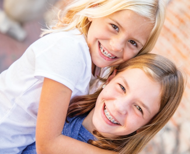 Kid smiling with braces at Elliott Orthodontics in Merrimack New Boston, NH
