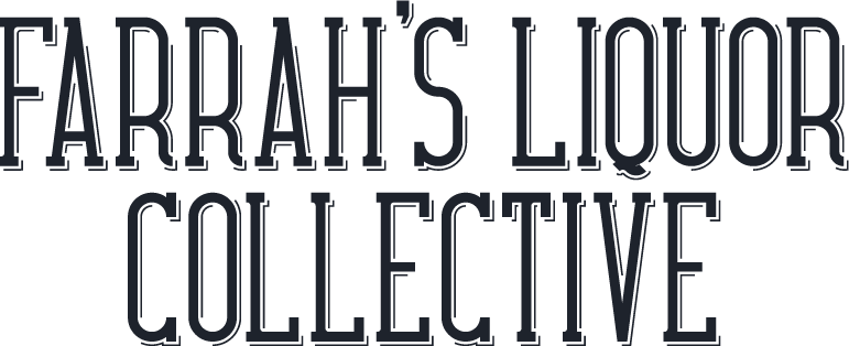 Black Farrah's Liquor Collective logo. 