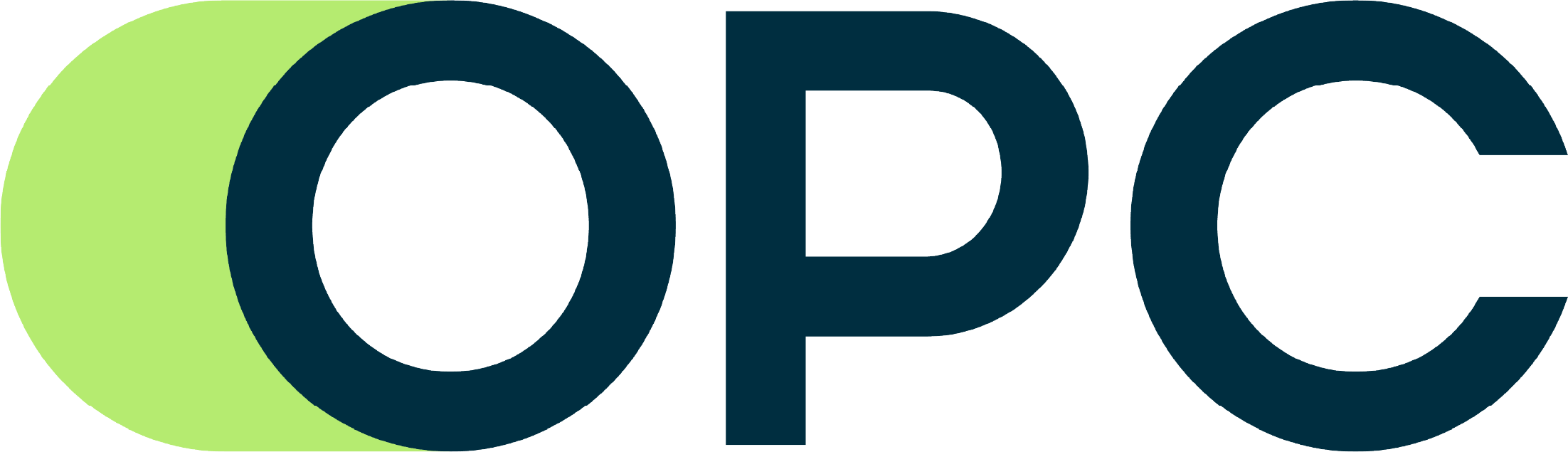 Green and navy OPC logo.