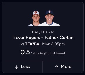 NRFI Picks Monday, June 30 - Orioles vs. Rangers