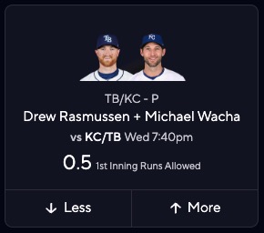 MLB NRFI Picks Today - Rays vs. Royals