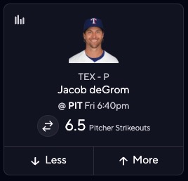 MLB DFS Picks Today - Jacob deGrom