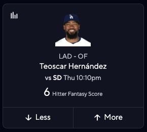 MLB DFS Picks - Teoscar Hernandez
