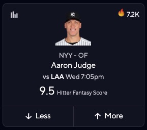 Aaron Judge Projections - June 18