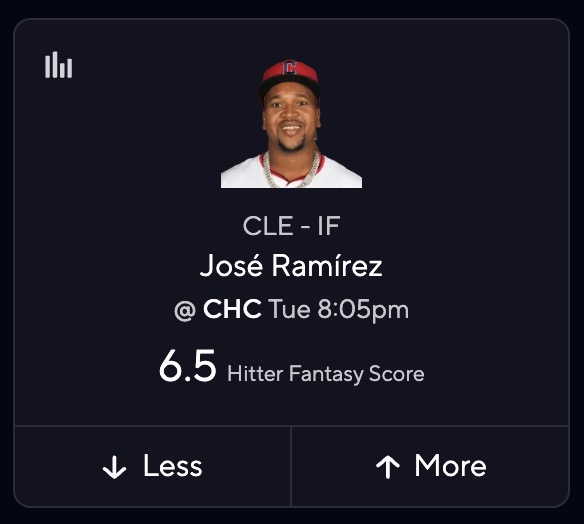 Guardians vs. Cubs Picks - Jose Ramirez