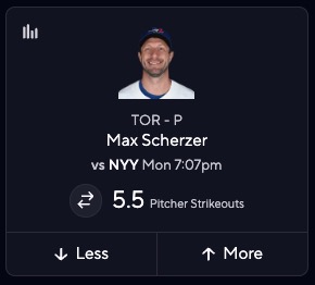 Yankees vs. Blue Jays Picks - Max Scherzer
