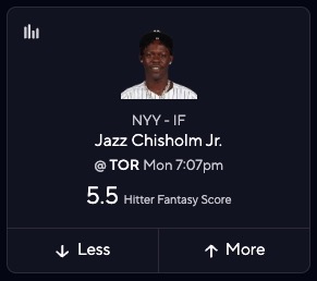 Yankees vs. Blue Jays Picks - Jazz Chisholm Jr