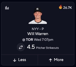 Yankees vs. Blue Jays Prediction - Will Warren