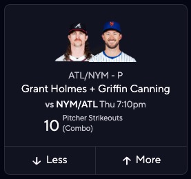 Braves vs. Mets Picks Today - Strikeouts