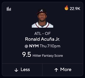 Braves vs. Mets Picks Today - Ronald Acuna Jr.