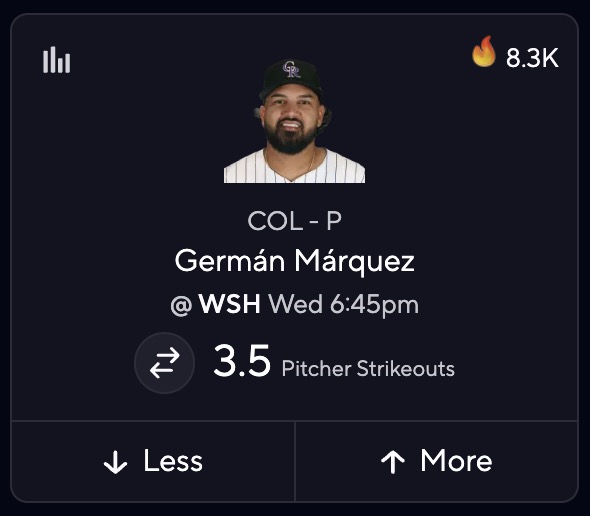 MLB DFS Picks June 18 – German Marquez