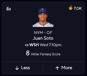 PrizePicks MLB Picks - Juan Soto