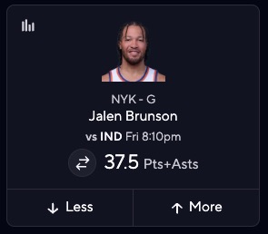 Jalen Brunson Picks - Pacers vs. Knicks Game 2 ECF