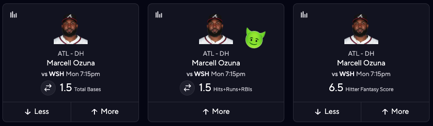 MLB PrizePicks Today - Marcell Ozuna