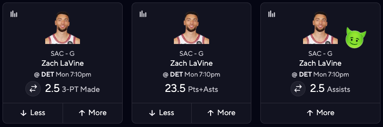 Best NBA PrizePicks Today - Zach LaVine