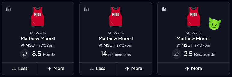 NCAA Tournament Picks - PrizePicks CBB - Matthew Murrell