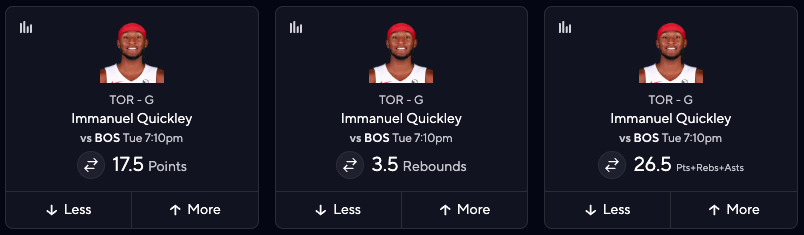 NBA DFS Picks Today PrizePicks - Immanuel Quickley