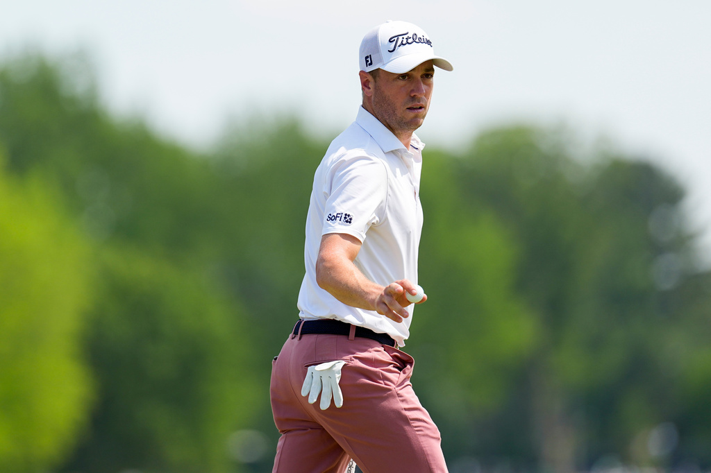 PGA Tour star Justin Thomas during the final round of the PGA Championship.