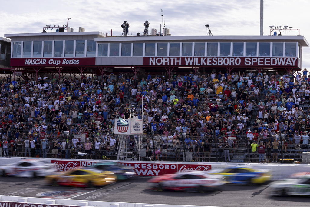 The green flag drops to start the NASCAR All-Star Open at North Wilkesboro Speedway auto race Sunday, May 18, 2025, in North Wilkesboro, N.C.