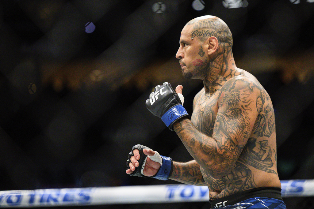 Daniel Rodriguez in a welterweight title fight at UFC 318 in New Orleans, La., Saturday, July 19, 2025.